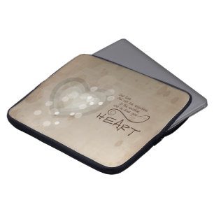 Capa Para Notebook Encorajamento Religioso do Coração, Grunge