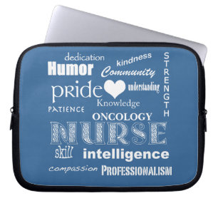 Capa Para Notebook Enfermeira Attributes/ONCOLOGY (customizável)