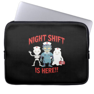 Capa Para Notebook Enfermeira Enfermeira Funny Ghost Skeleton Zombie