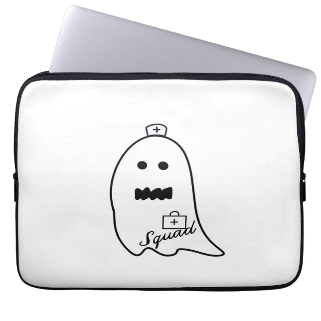 Capa Para Notebook Enfermeira Fantasma Bonita, Feiticeira de Hallowee (Frente)