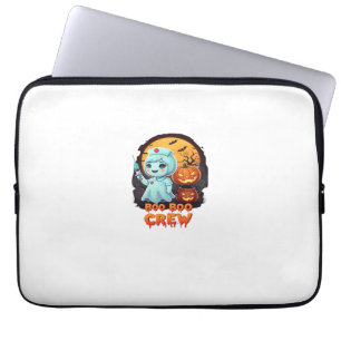 Capa Para Notebook Enfermeira Fantasma Fofa - Camiseta Clássica Diver