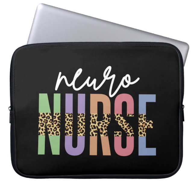 Capa Para Notebook Enfermeira Neuro Cheetah RN presentes de apreciaçã (Frente)
