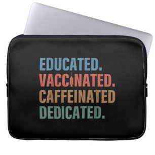 Capa Para Notebook Enfermeiro Dedicado Educado Vacinado Cafeinado