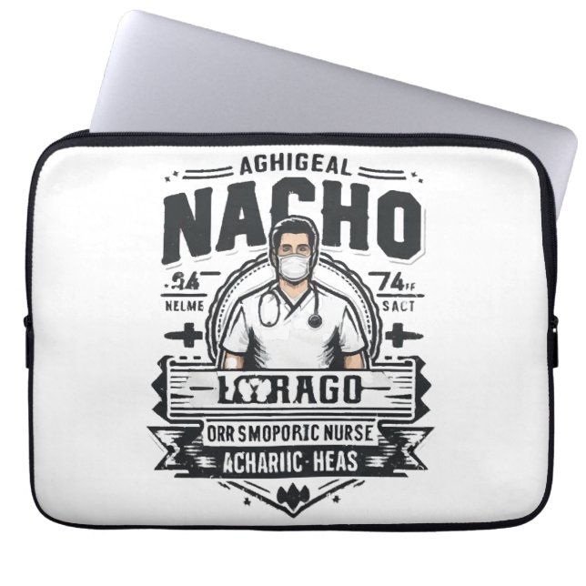 Capa Para Notebook Enfermeiro Ortopédico Médio Nacho (Frente)