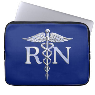 Capa Para Notebook Enfermeiro Registrado RN Caduceus Design