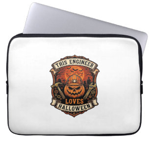 Capa Para Notebook Engenheiro Ama Abóbora de Halloween Capacete Marte