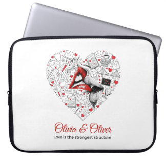 Capa Para Notebook Engineer Love Strongest Structure Valentine