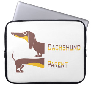 Capa Para Notebook Engraçado e fofo dachshund para os pais de cães lo
