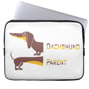 Capa Para Notebook Engraçado e fofo dachshund para os pais de cães lo