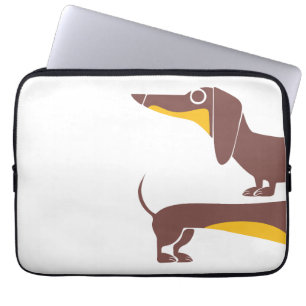 Capa Para Notebook Engraçado e fofo dachshund para os pais de cães lo