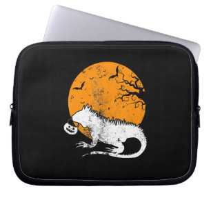 Capa Para Notebook Engraçado Iguana Pumpkin Figurume Homens Mulheres