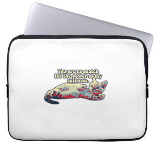 Capa Para Notebook Engraçado meme de gato irritado para donos de gati