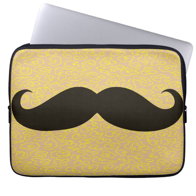 Capa Para Notebook Engraçado Mustache (Frente)