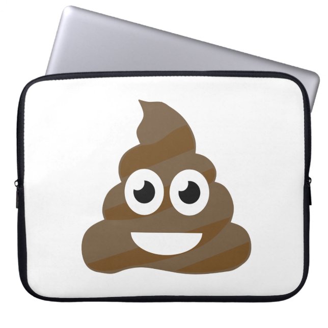 Capa Para Notebook Engraçado Poop Emoji (Frente)