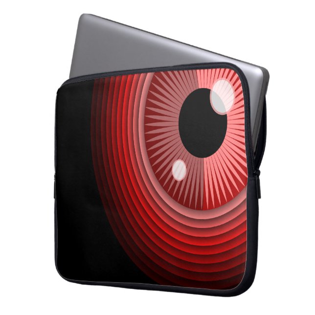 Capa Para Notebook Engraçado Red Black Mau Devil Eye Magia Art (Frente Esquerda)