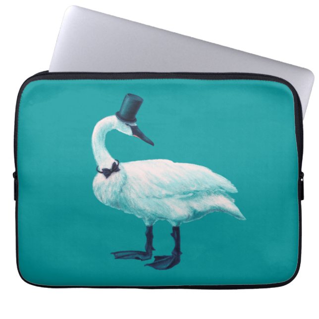 Capa Para Notebook Engraçado Swan Birdwatch (Frente)