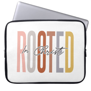 Capa Para Notebook Enraizado no Laptop do Cristo
