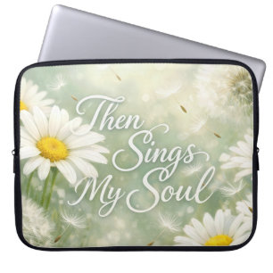 Capa Para Notebook Então Canta a Minha Alma Dandelions e Margaridas