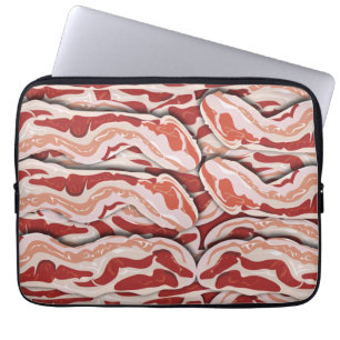 Capa Para Notebook Epic Breakfast - Design de Padrão de Bacon Ilustra