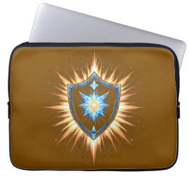 Capa Para Notebook Epic Fantasy Shield with Radiant Energy Burst – Ma