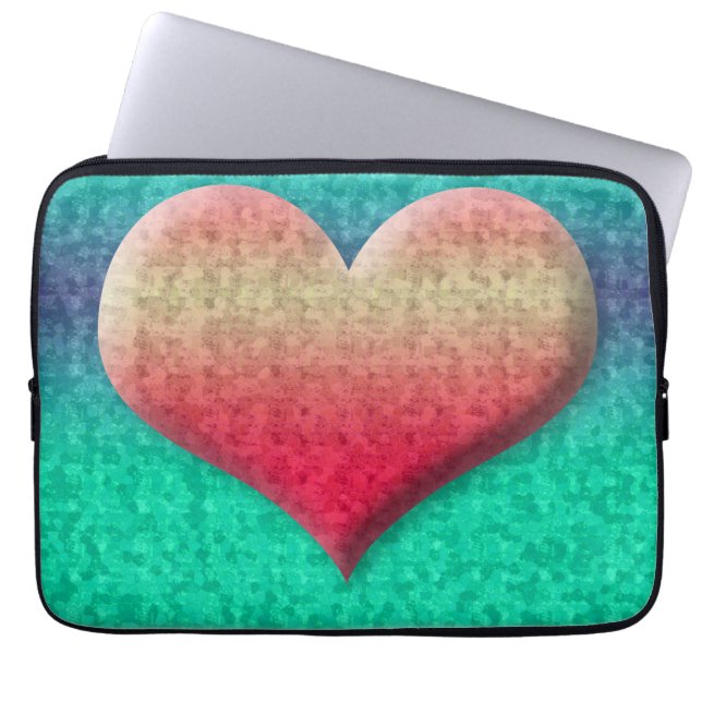 Capa Para Notebook Epic Neon New Wave Retro Heart (Frente)