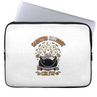 Capa Para Notebook Equipe de Abóbora Fantasma do Halloween