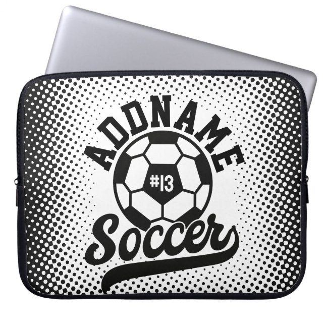 Capa Para Notebook Equipe de futebol Personalizada do ADD NAME do jog (Frente)