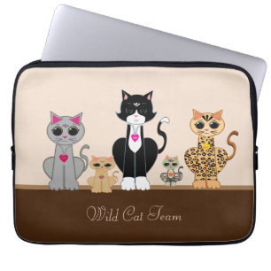 Capa Para Notebook Equipe de Gato Selvagem