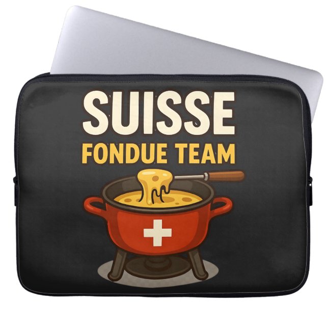 Capa Para Notebook Equipe Suisse Fondue (Frente)
