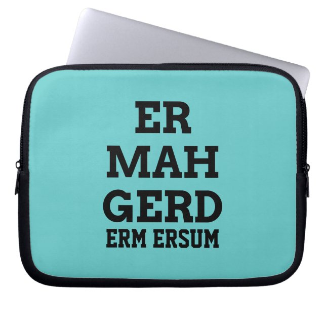 Capa Para Notebook Ermahgerd Bolsa de laptop (Frente)
