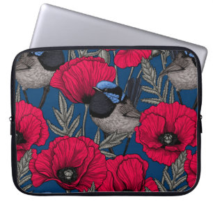 Capa Para Notebook Erva de fada e papoila