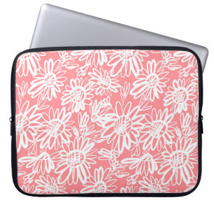 Capa Para Notebook esboço abstrato, padrão monocromático