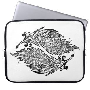 Capa Para Notebook Esboço inspirado das penas