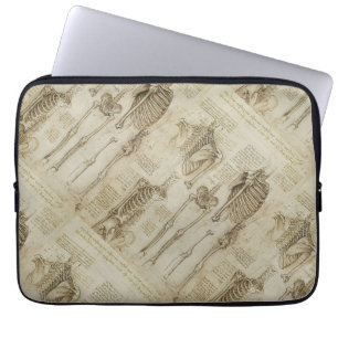 Capa Para Notebook Esboços de esqueleto humanos da anatomia de da