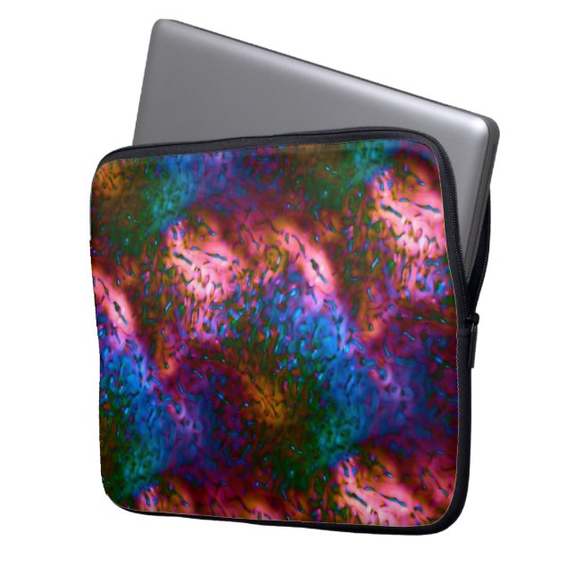 Capa Para Notebook Escalas azuis-cromadas de salmão (Frente Esquerda)