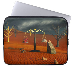 Capa Para Notebook Escalas da Verdade – Simbolismo do Deserto Surreal