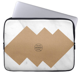 Capa Para Notebook Escamuflagem masculina de Couro Faux Marble Elegan