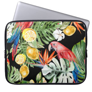 Capa Para Notebook Escape Exótico: Paraíso de Aquarela