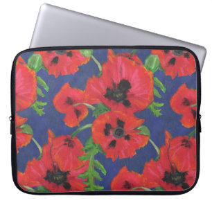 Capa Para Notebook Escarlate e papagaios-orientais-negros Pastas de p