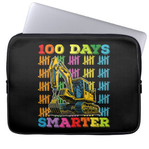 Capa Para Notebook Escavadeira 100 Dias Mais Inteligente 100º Dia de