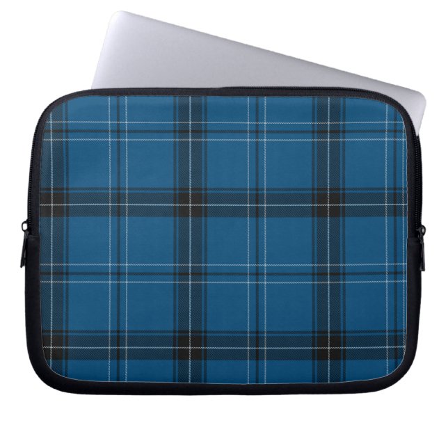 Capa Para Notebook Escocês Ramsay Blue Tartan (Frente)