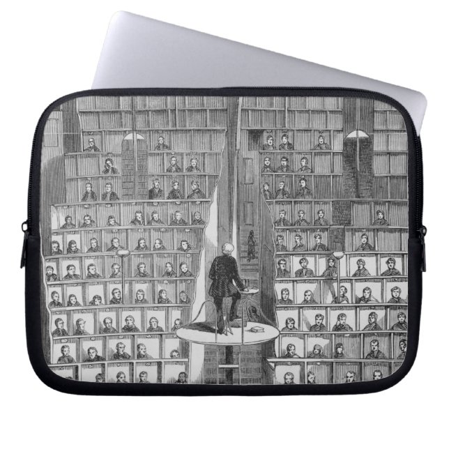 Capa Para Notebook Escola adulta na capela, no sistema separado (Frente)