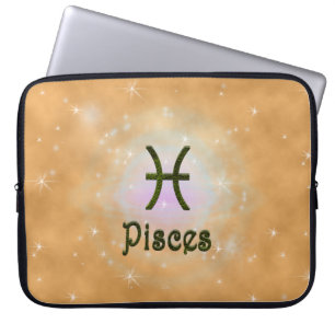 Capa Para Notebook Escolher Peixes de Cor Símbolo Astrológico Zodiac
