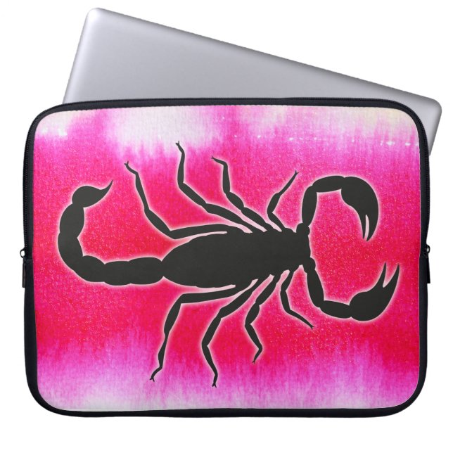 Capa Para Notebook escorpião rosa (Frente)