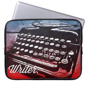 Capa Para Notebook Escritor com Máquina de Escrever Pop