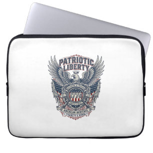 Capa Para Notebook Escudo de Batalha Patriótico 1776 Símbolo Inspirad