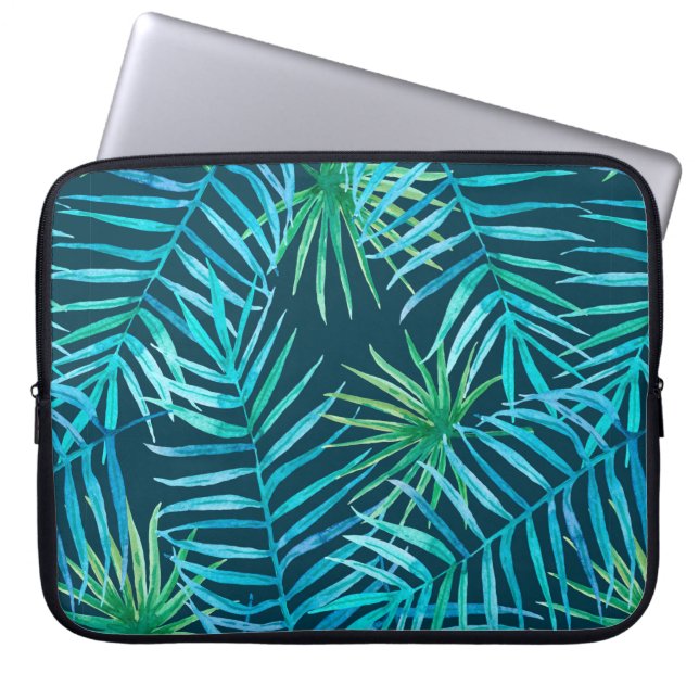 Capa Para Notebook Esmagamento da vegetação das plantas tropicais a p (Frente)