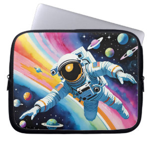 Capa Para Notebook Espachante brilhante e colorido no espaço
