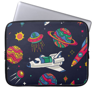 Capa Para Notebook Espachante em um padrão perfeito de Galáxia. Fundo
