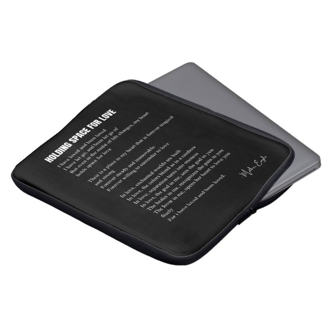 Capa Para Notebook Espaço para poemas amorosos, poster (Frente Topo)